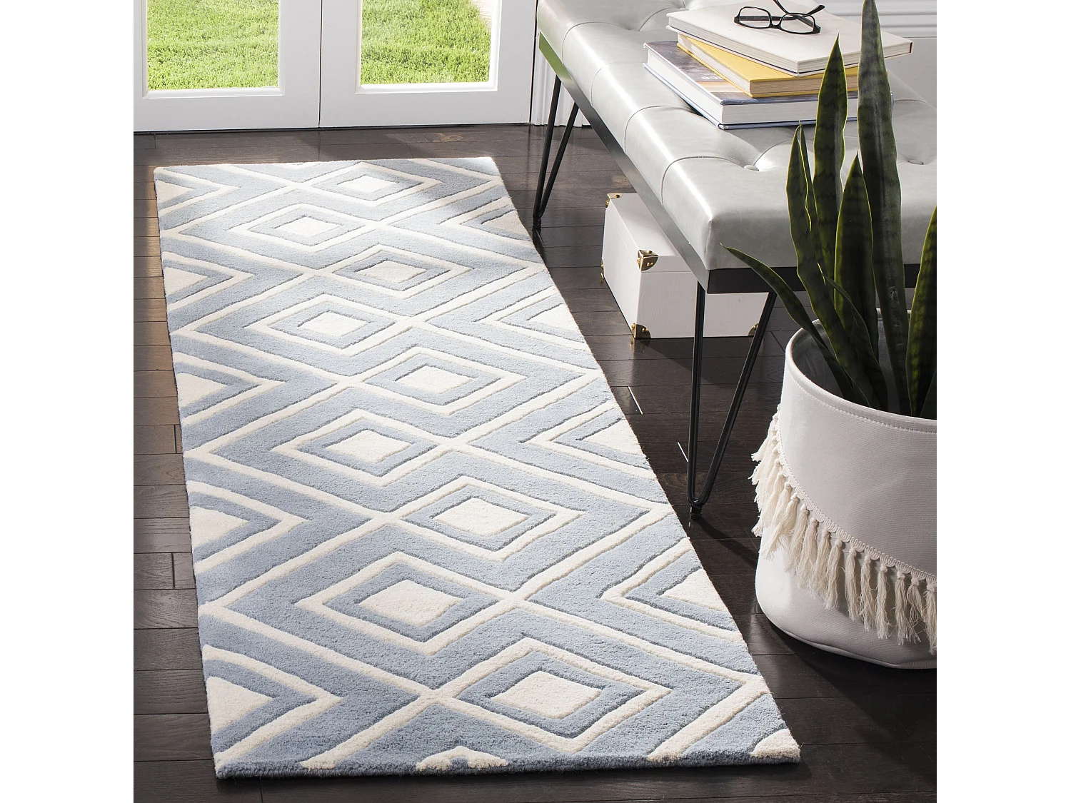 Tapis Bleu/Neutre 69 X 213 cm - Verity