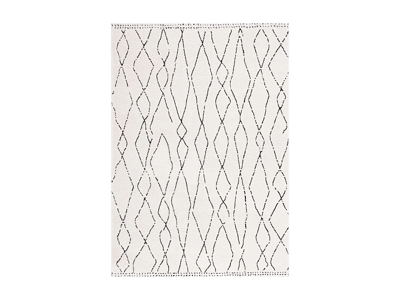 Tapis Ivoire/Noir 122 X 183 cm - Araminat