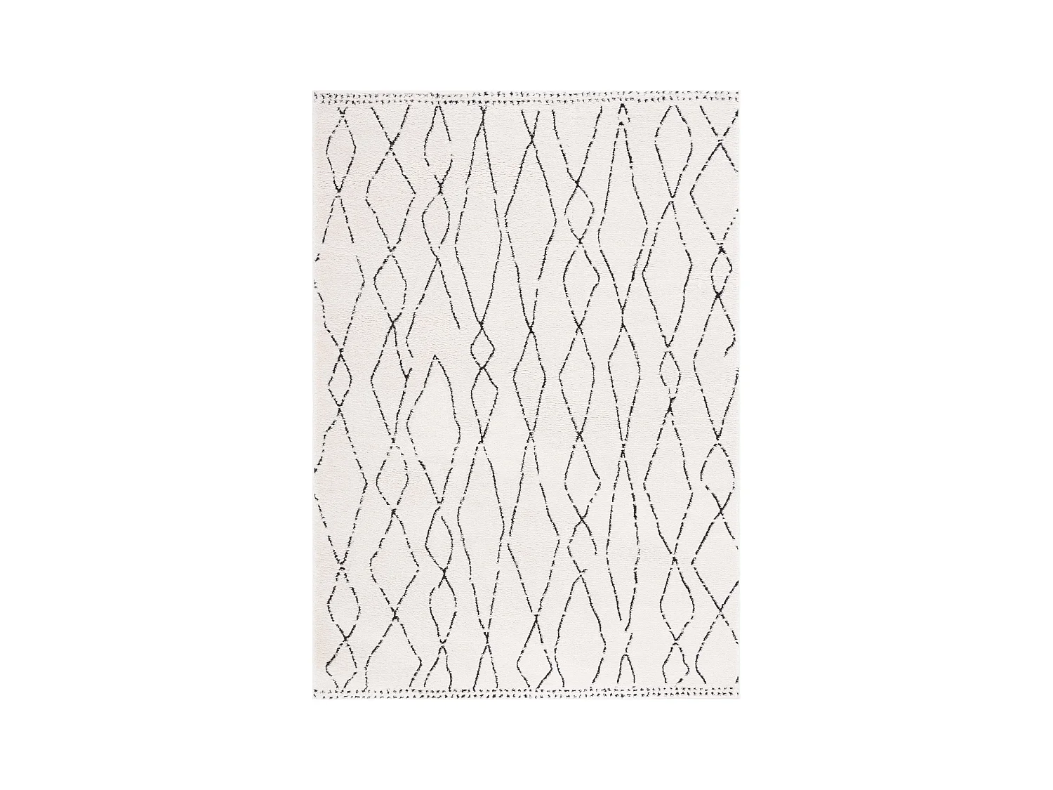 Tapis Ivoire/Noir 122 X 183 cm - Araminat