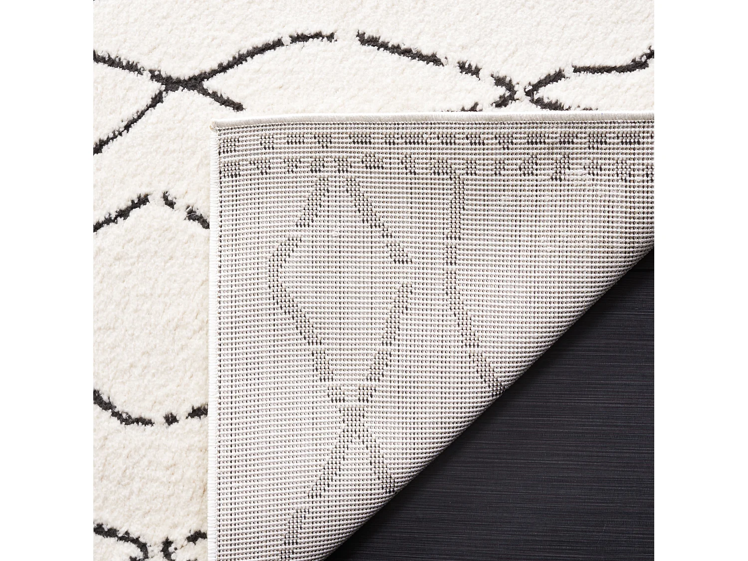 Tapis Ivoire/Noir 122 X 183 cm - Araminat