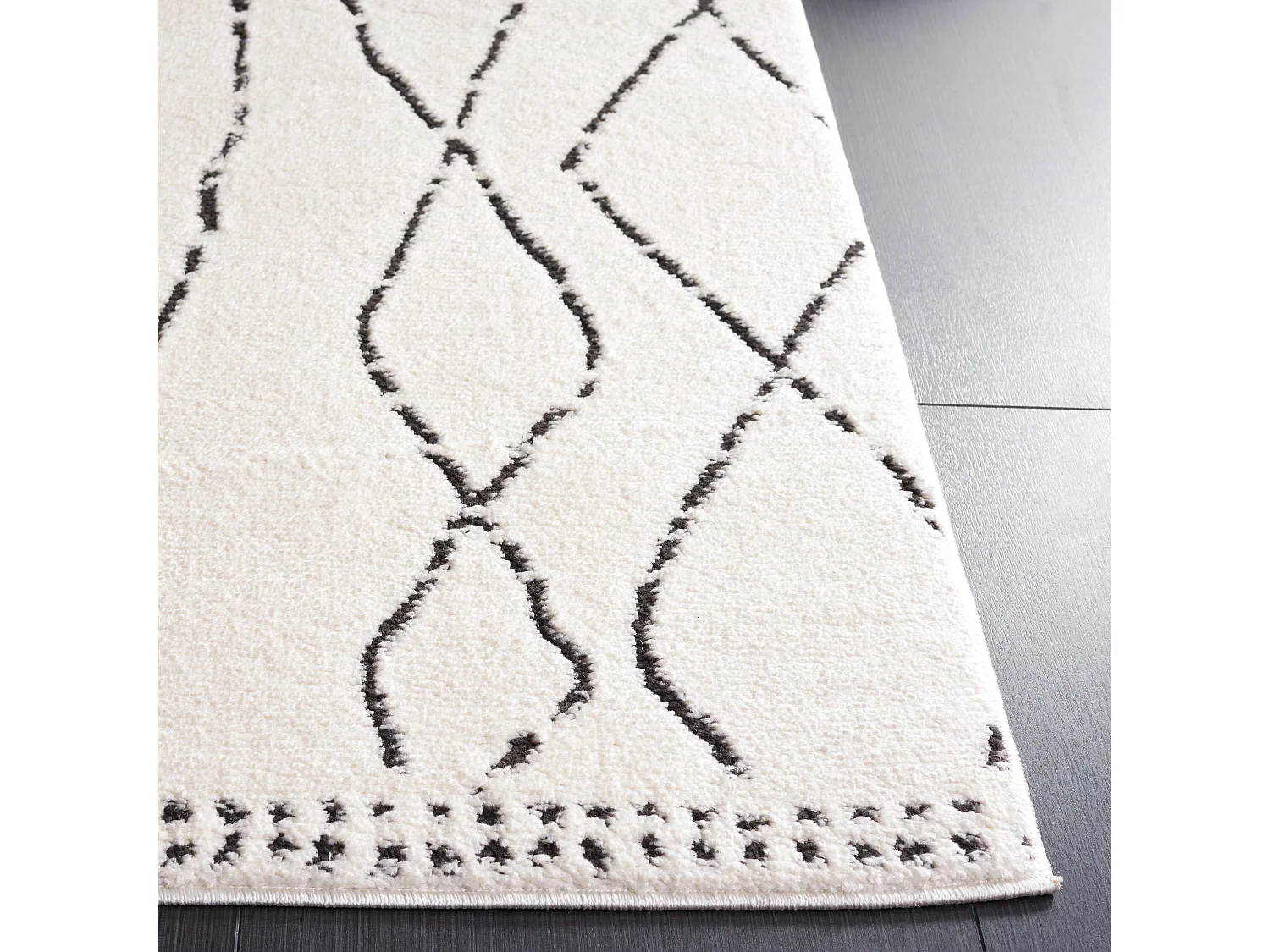 Tapis Ivoire/Noir 122 X 183 cm - Araminat