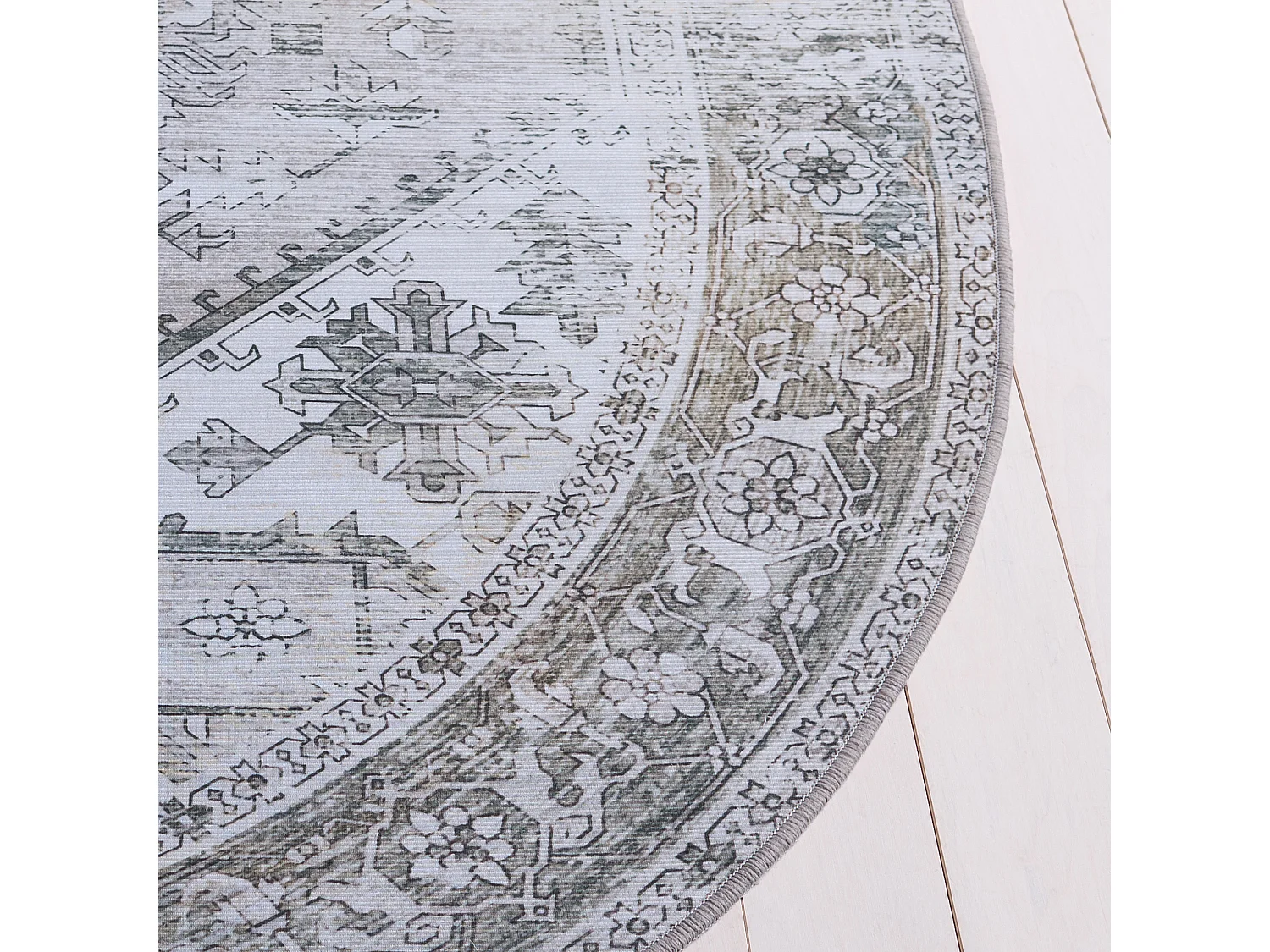Tapis Beige/Gris 183 X 183 cm - Kushim