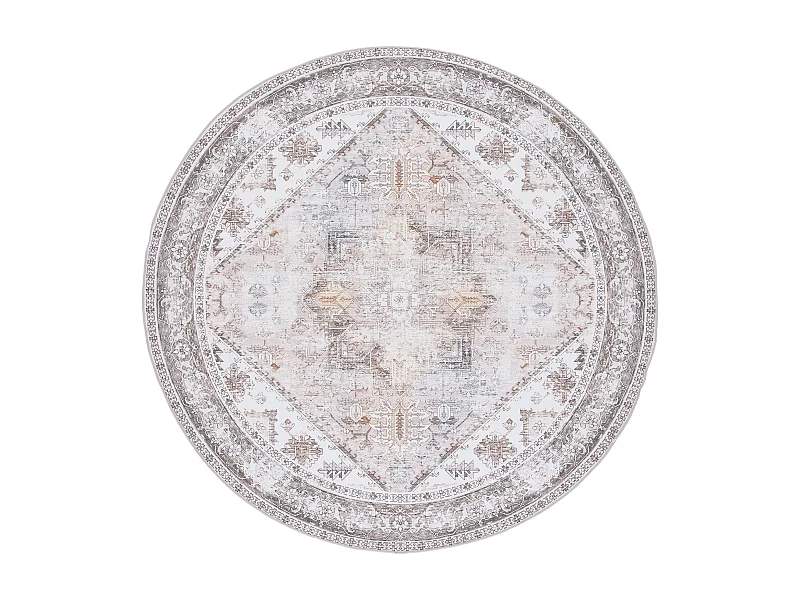 Tapis Beige/Gris 183 X 183 cm - Kushim