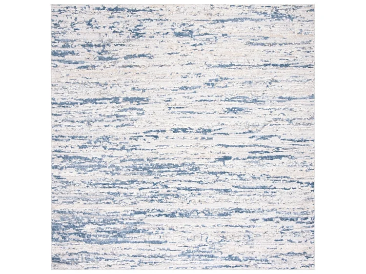Tapis Ivoire/Bleu 91 X 91 cm - Gabriel