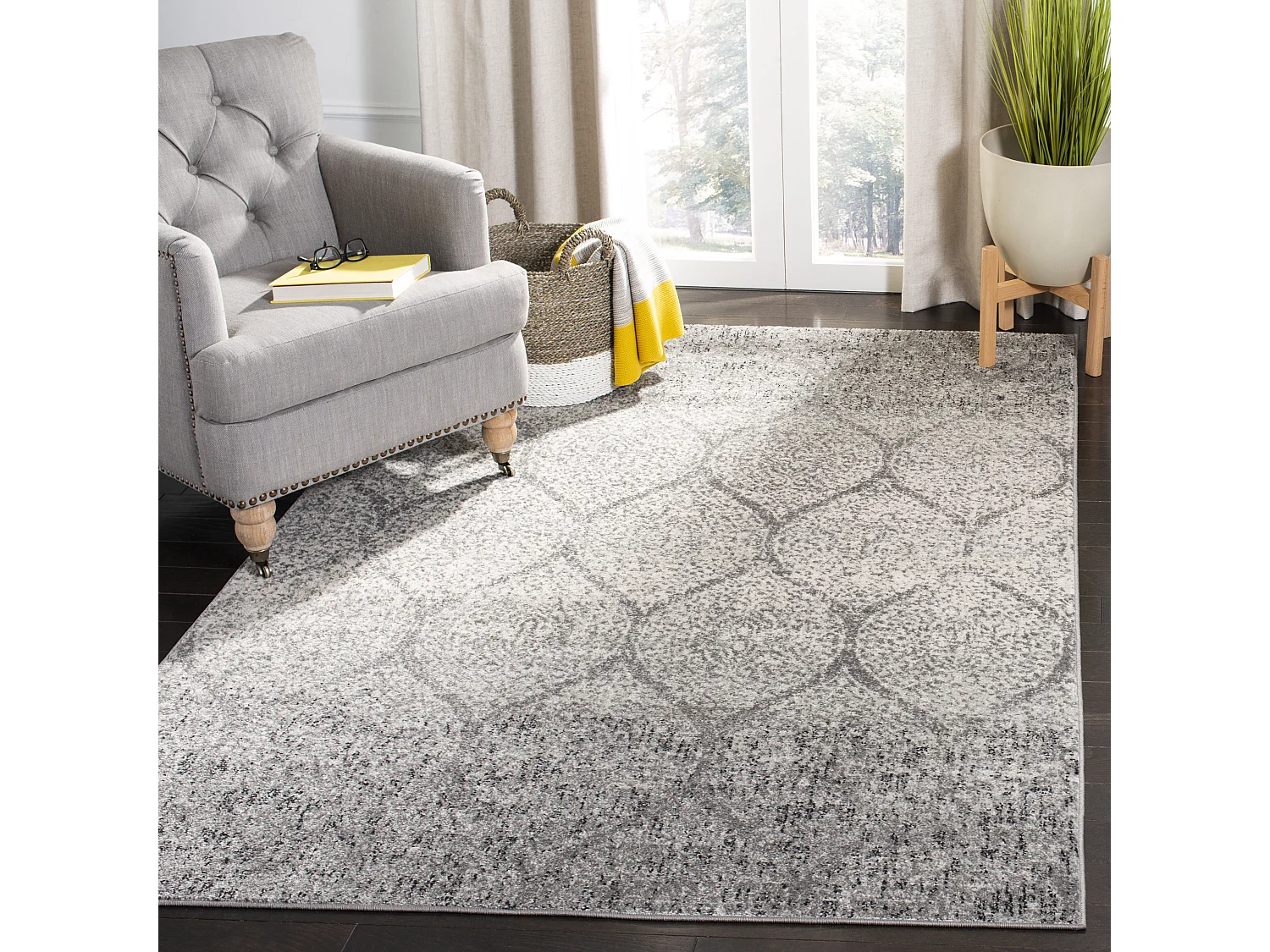Tapis Gris 122 X 183 cm - Melaina