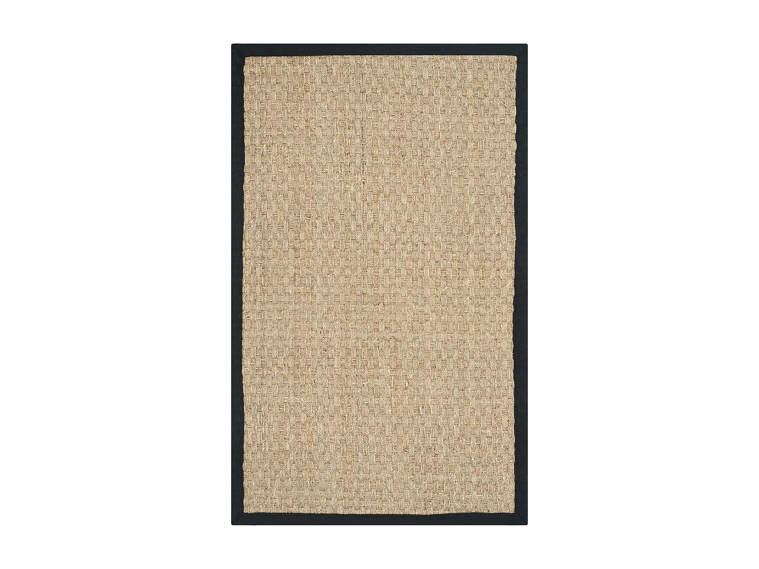 Tapis Neutre/Noir 91 X 152 cm - Roselyn