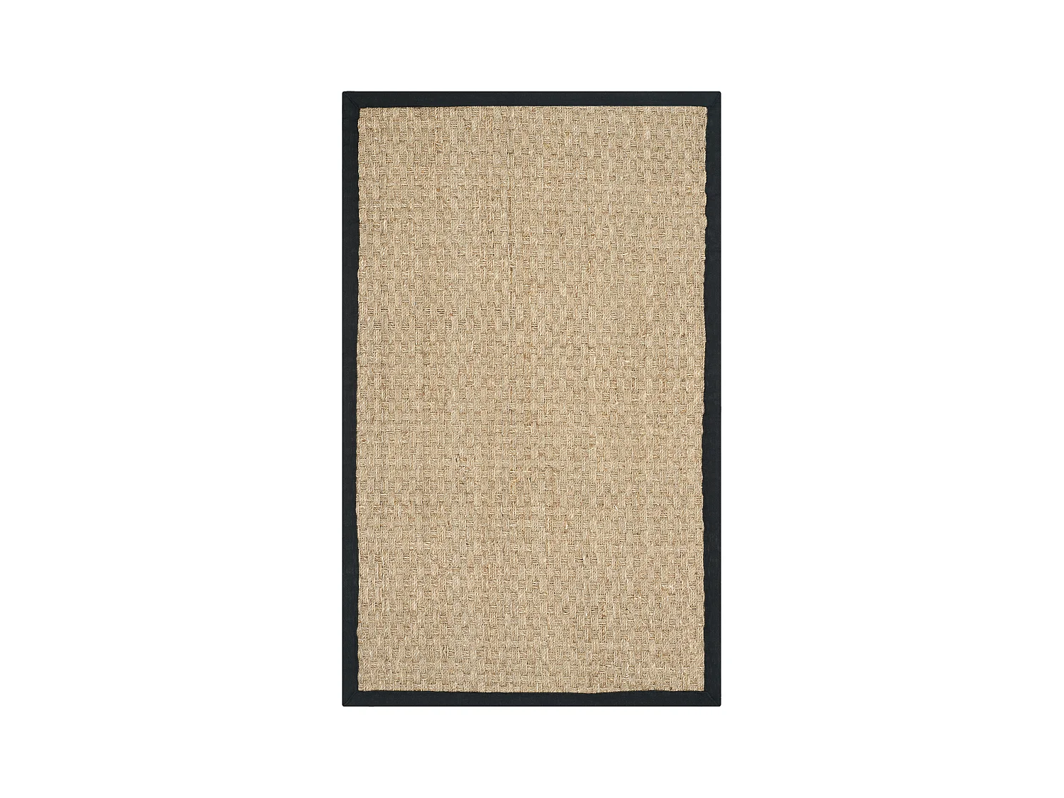 Tapis Neutre/Noir 91 X 152 cm - Roselyn