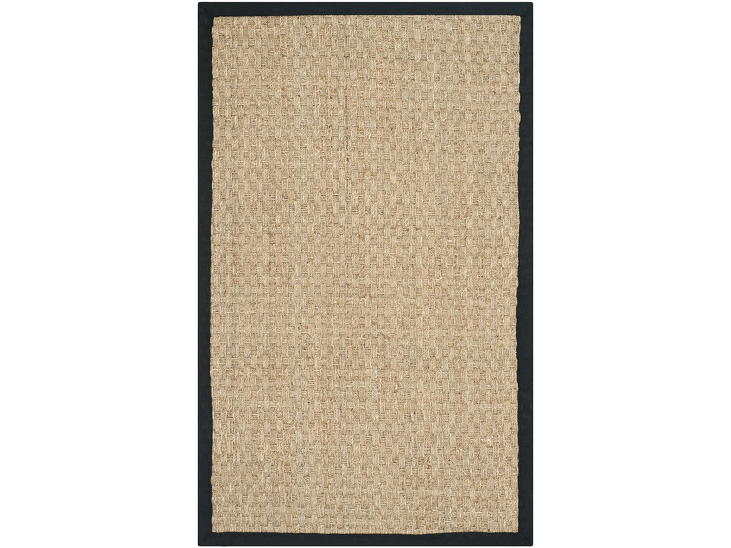 Tapis Neutre/Noir 91 X 152 cm - Roselyn
