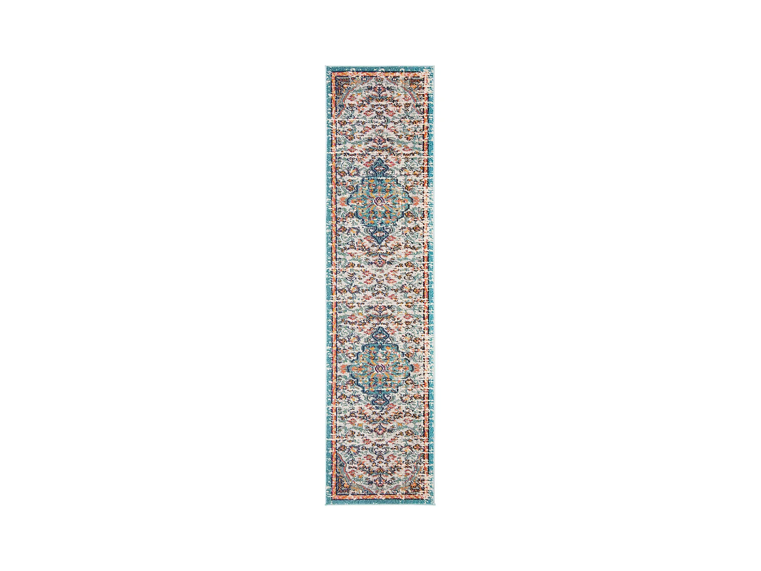 Tapis Gris/Bleu clair 66 X 183 cm - Maia