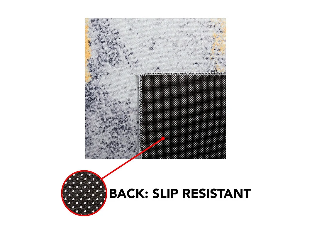 Tapis Gris/Or 183 X 183 cm - Unique