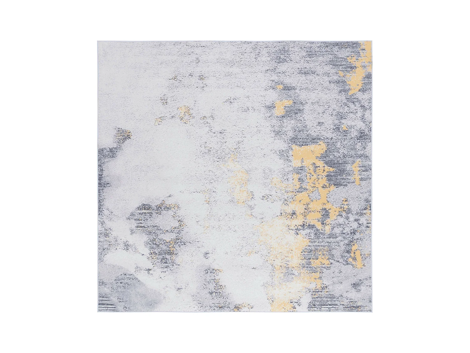 Tapis Gris/Or 183 X 183 cm - Unique
