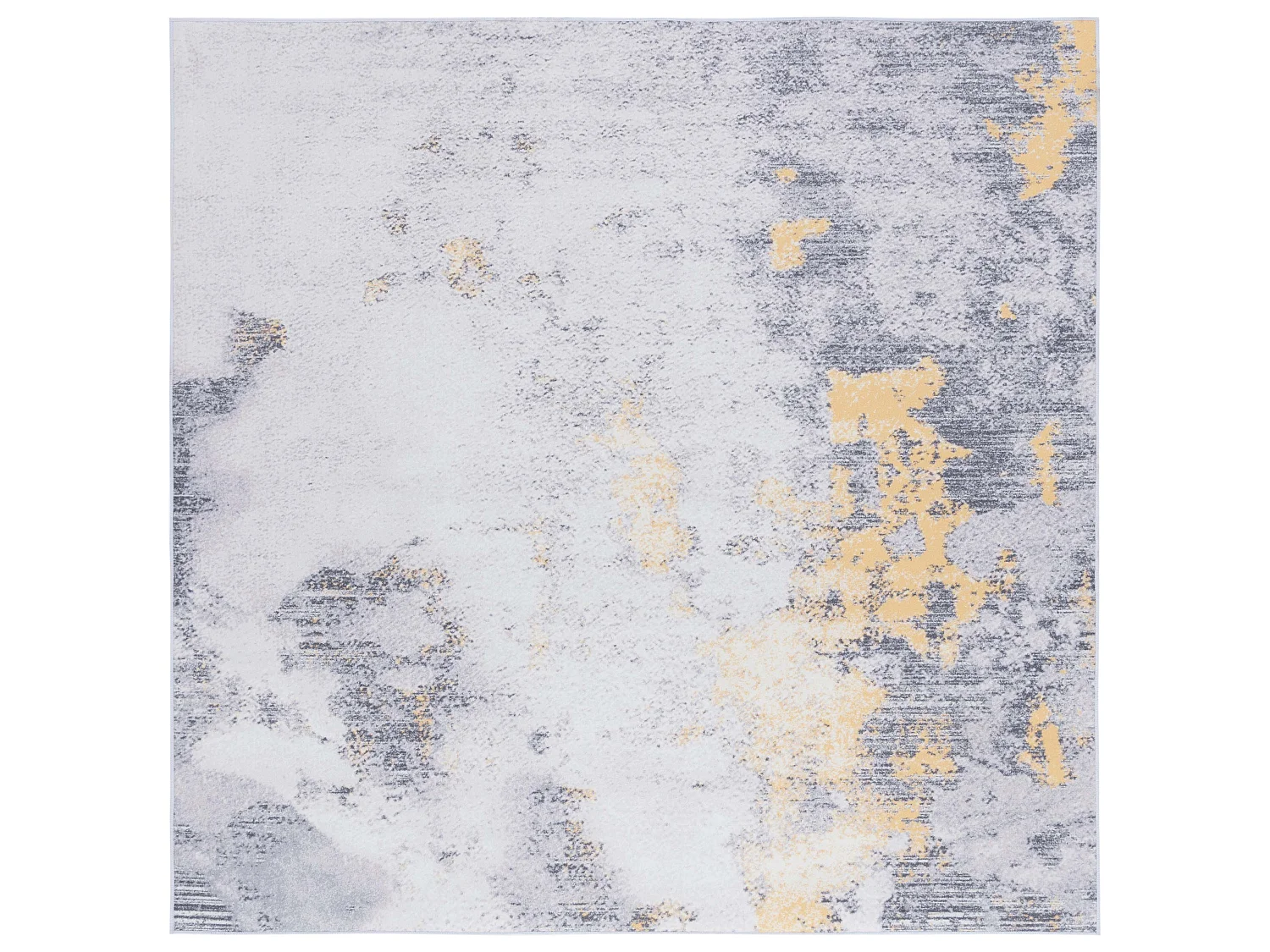 Tapis Gris/Or 183 X 183 cm - Unique