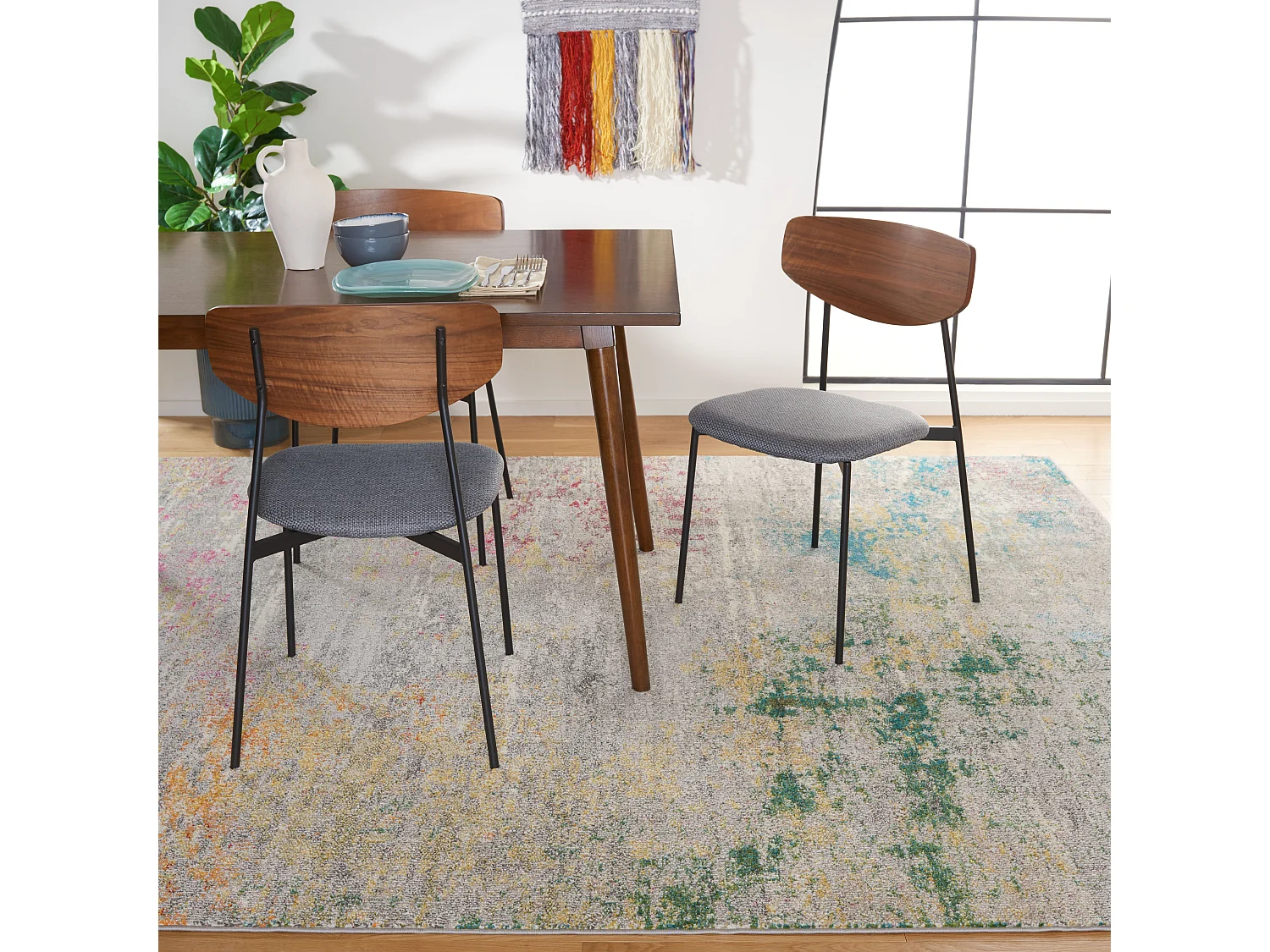 Tapis Gris/Or 244 X 305 cm - Julia