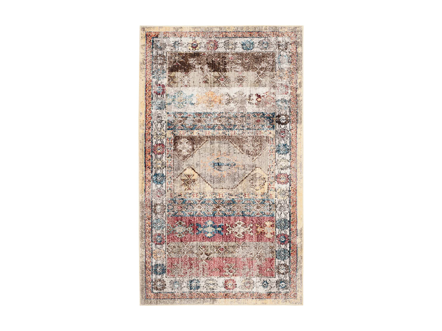 Tapis Rose/Multicolore 91 X 152 cm - Yasmeen