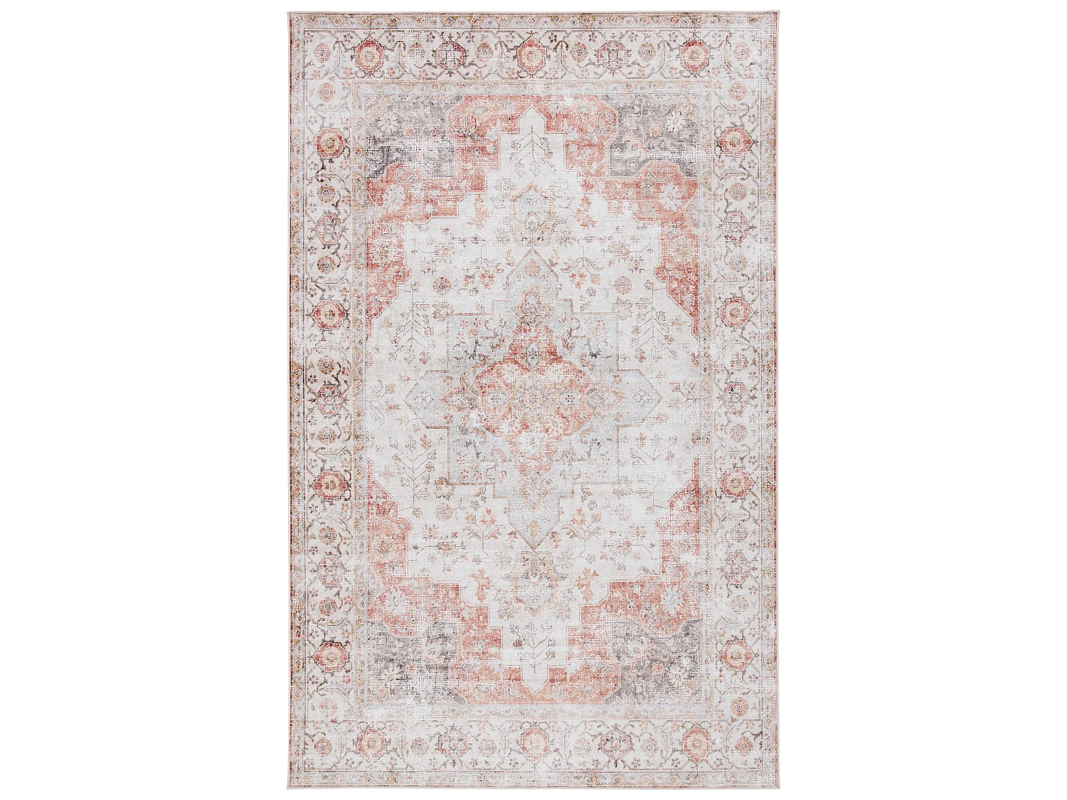 Tapis Gris clair/Rouille 122 X 183 cm - Primrose