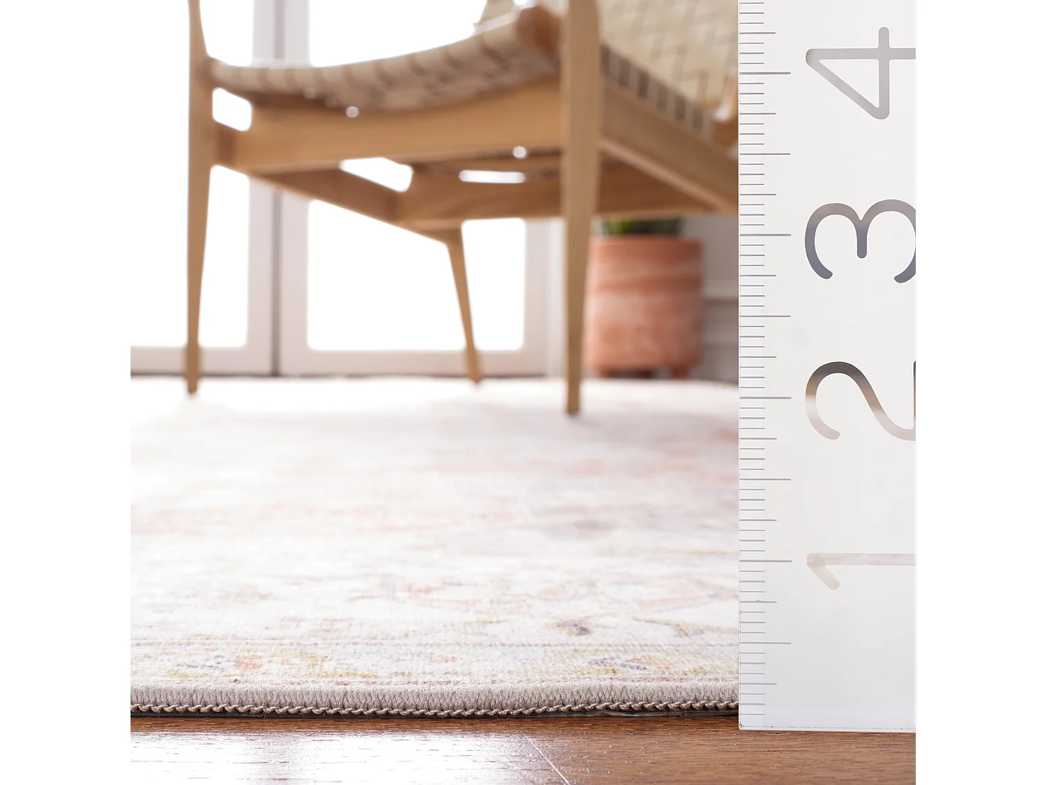 Tapis Gris clair/Rouille 122 X 183 cm - Primrose