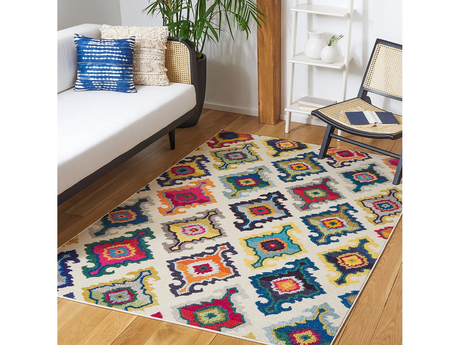Tapis Neutre/Multicolore 122 X 170 cm - Salé