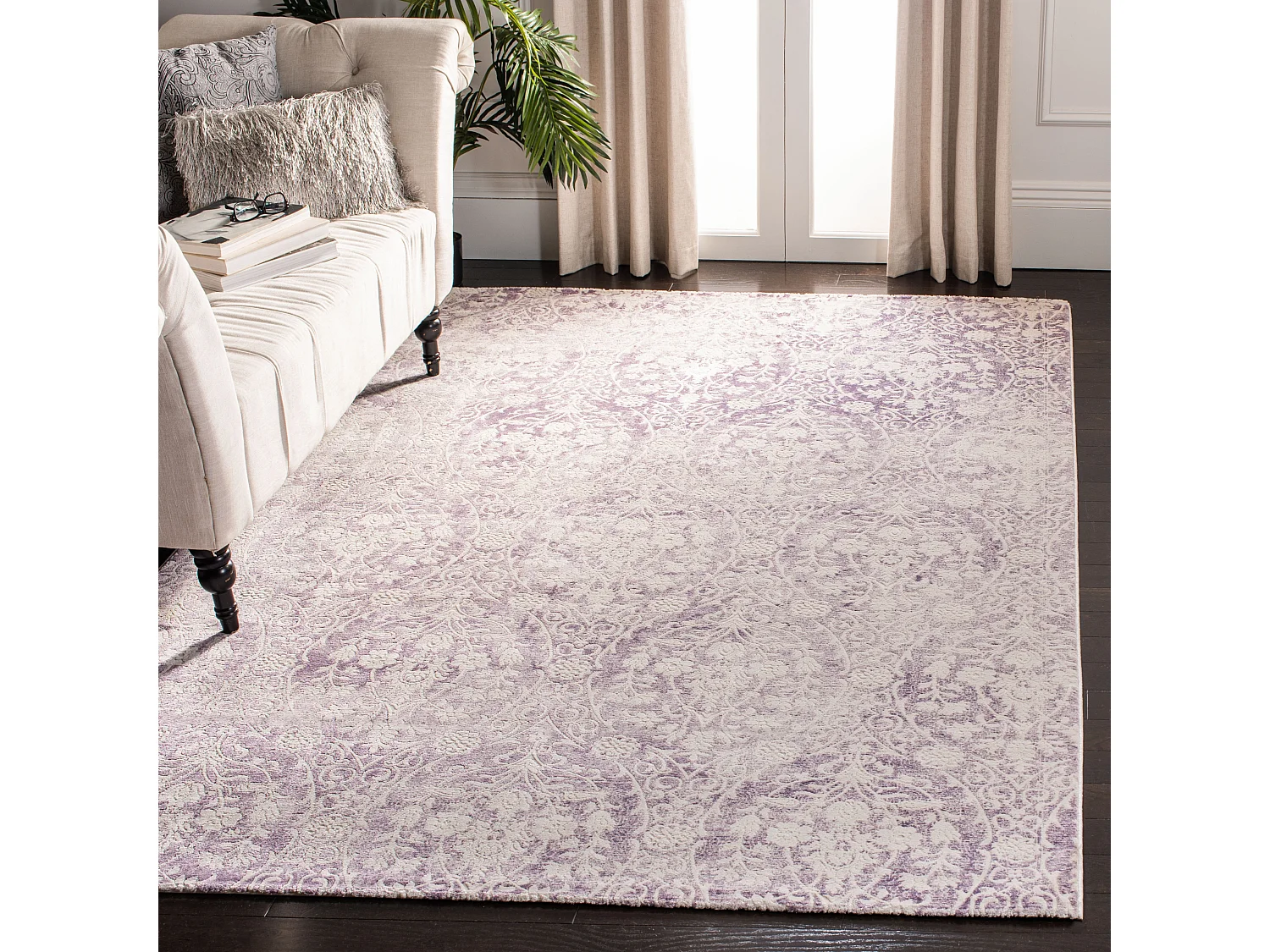 Tapis Violet/Neutre 201 X 279 cm - Bettine