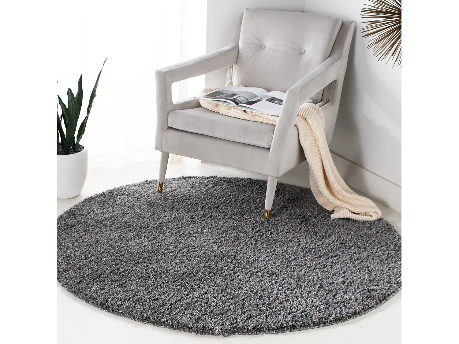 Tapis Gris 122 X 122 cm - Lola
