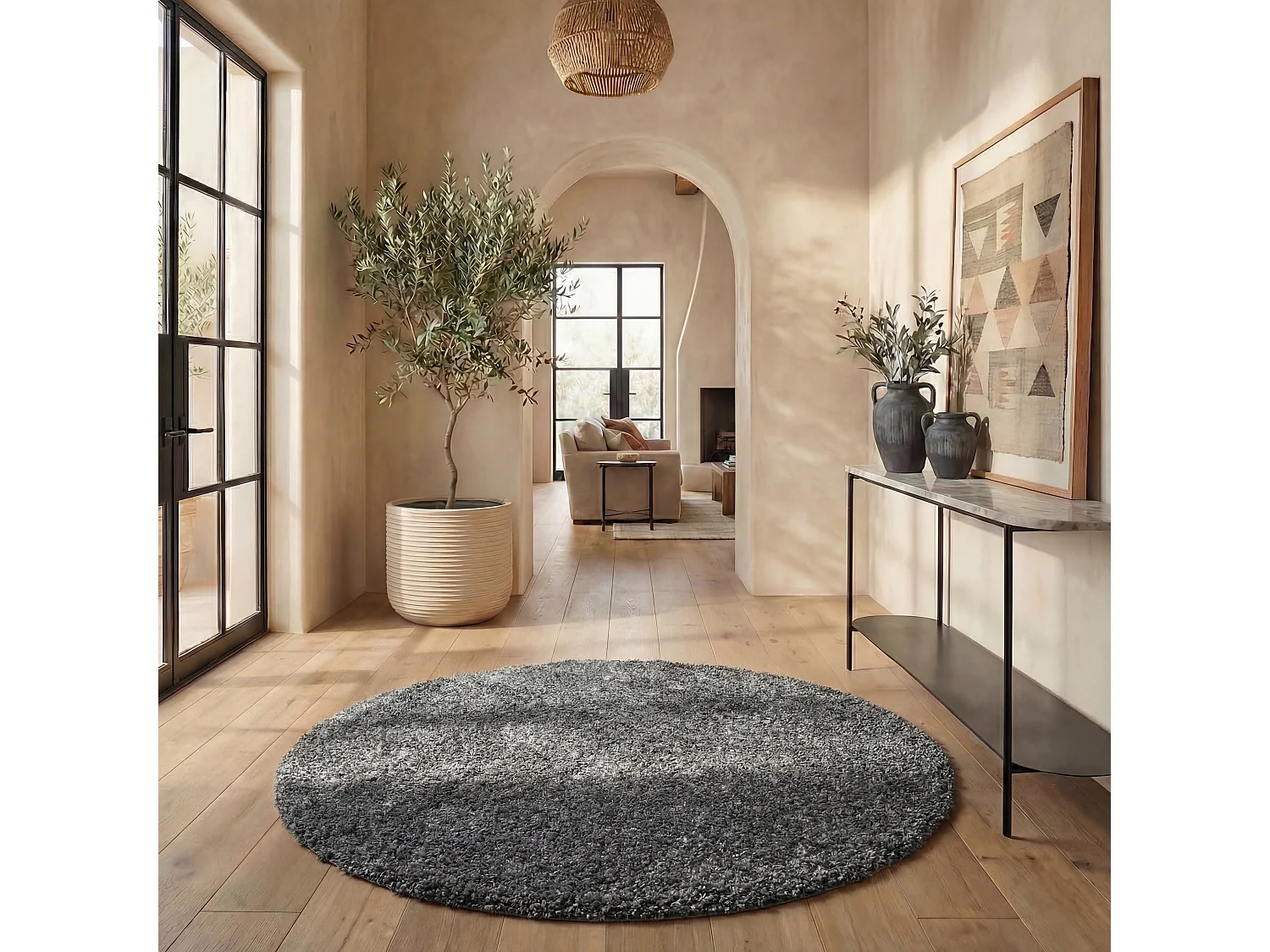 Tapis Gris 122 X 122 cm - Lola