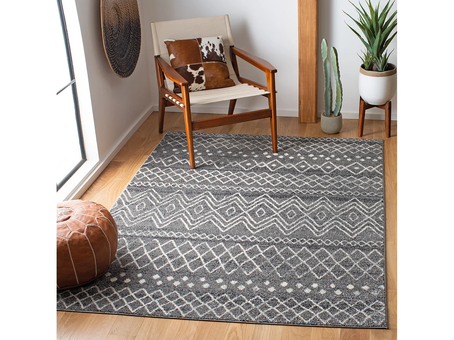 Tapis Gris/Neutre 155 X 229 cm - Skylar