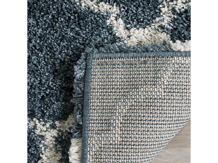 Tapis Bleu/Neutre 91 X 152 cm - Coco