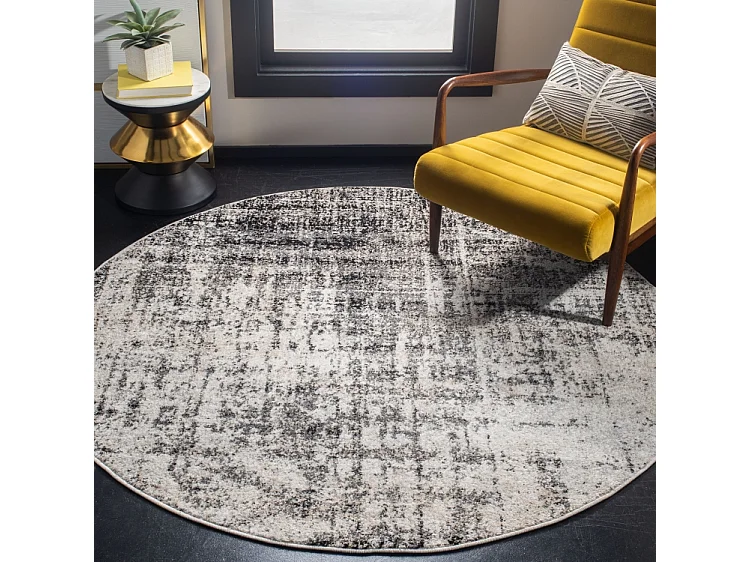 Tapis Argent/Noir 122 X 122 cm - Brianna