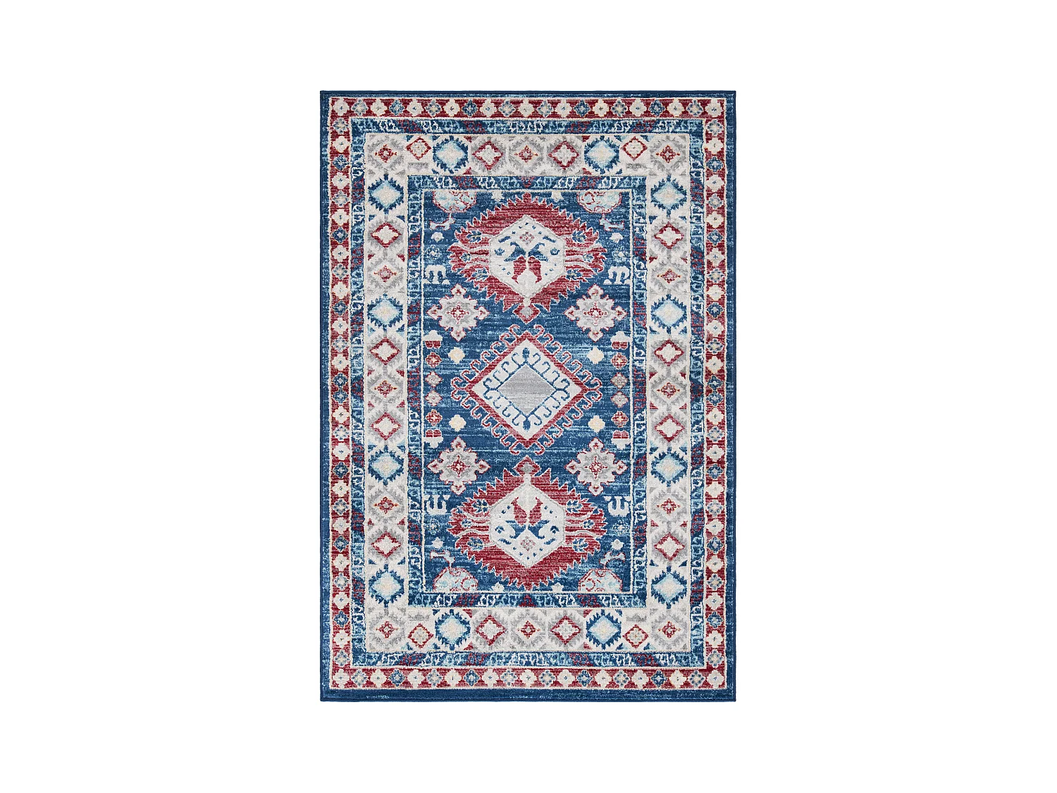 Tapis Bleu/Rouge 122 X 183 cm - Kathleen