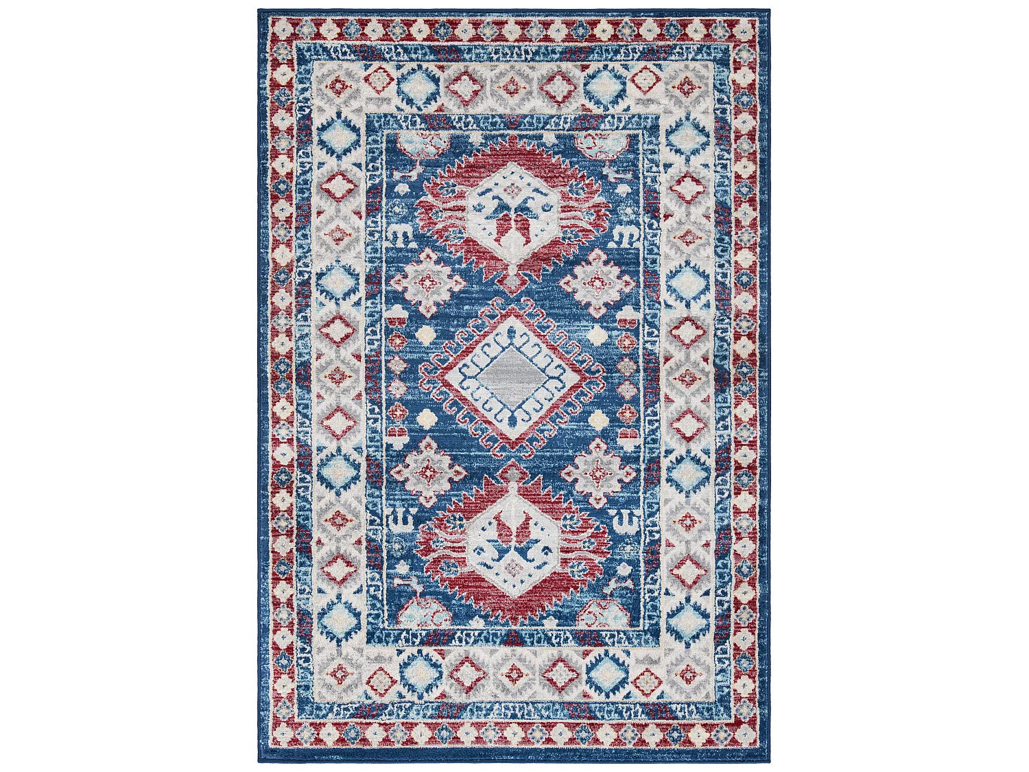 Tapis Bleu/Rouge 122 X 183 cm - Kathleen