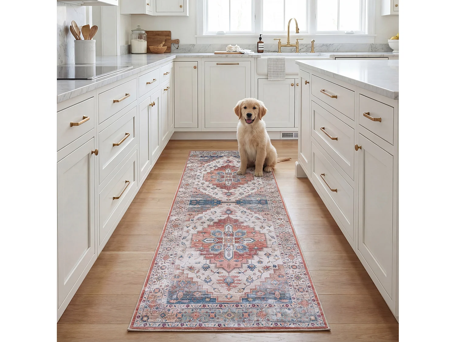 Tapis Beige/Bleu 76 X 183 cm - Tripp