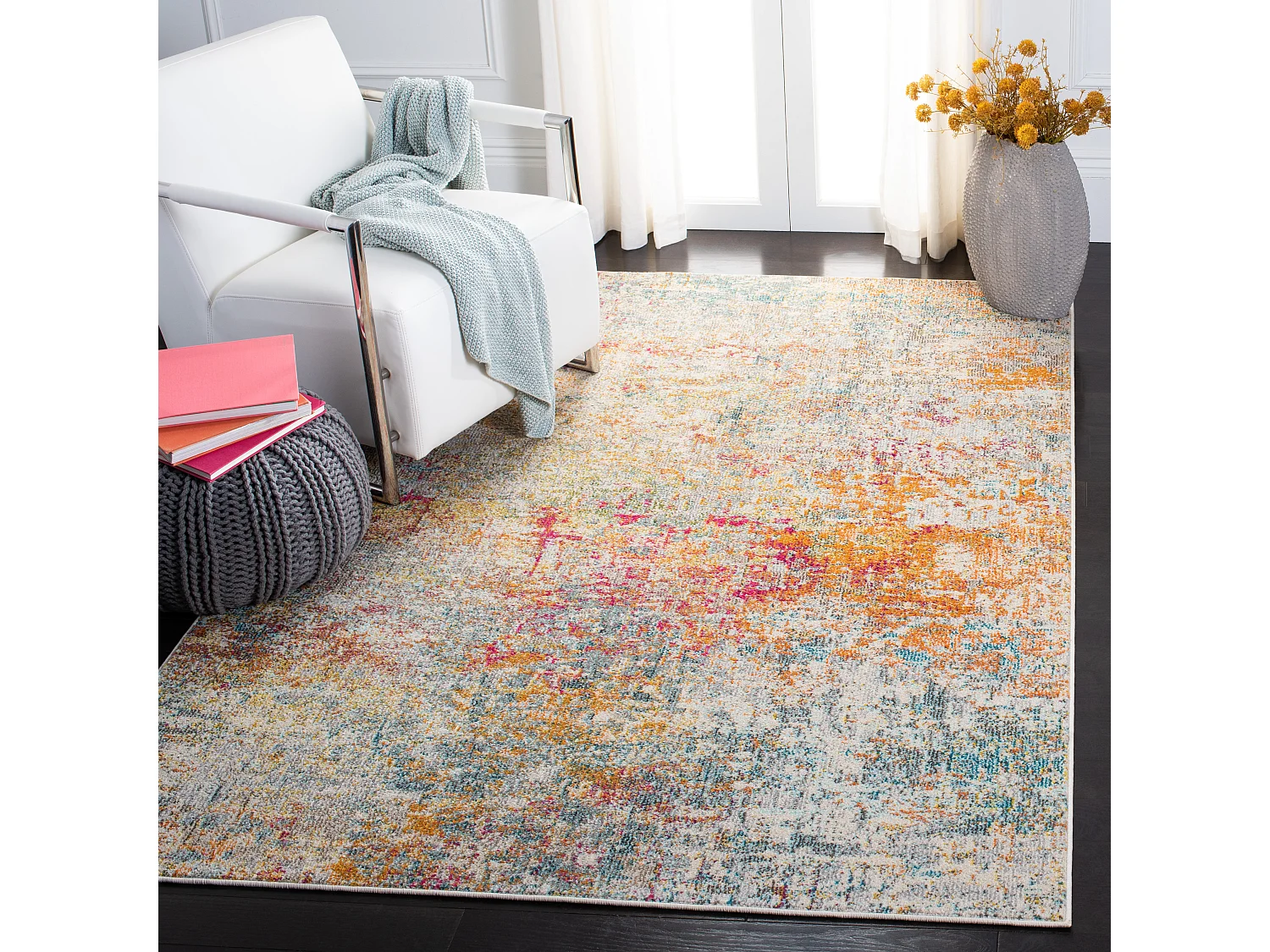 Tapis Gris 122 X 183 cm - Manjor