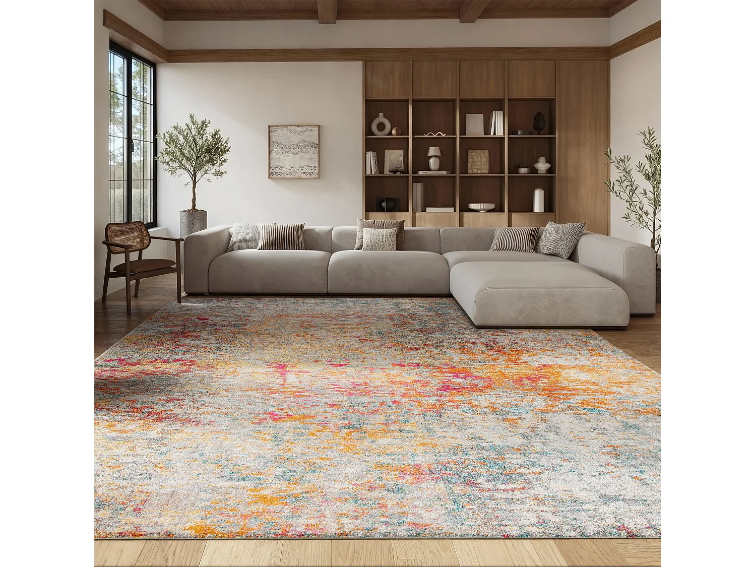Tapis Gris 122 X 183 cm - Manjor