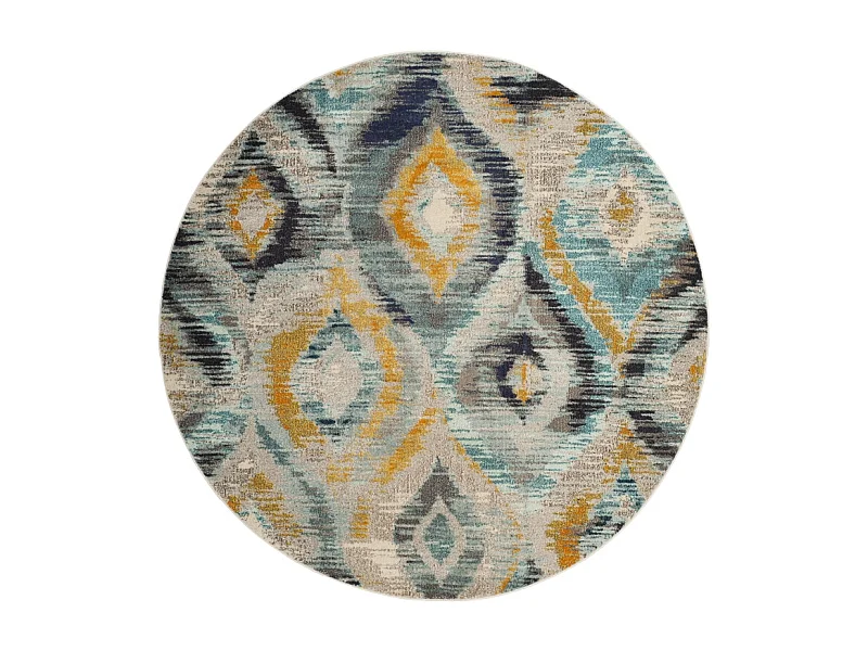 Tapis Bleu/Multicolore 122 X 122 cm - Vistoso