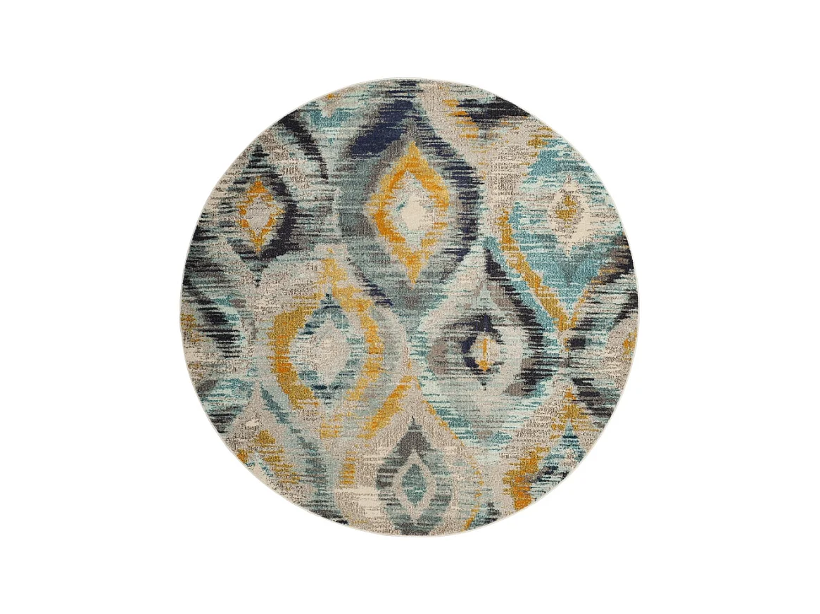 Tapis Bleu/Multicolore 122 X 122 cm - Vistoso