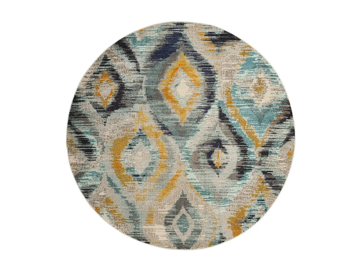 Tapis Bleu/Multicolore 122 X 122 cm - Vistoso