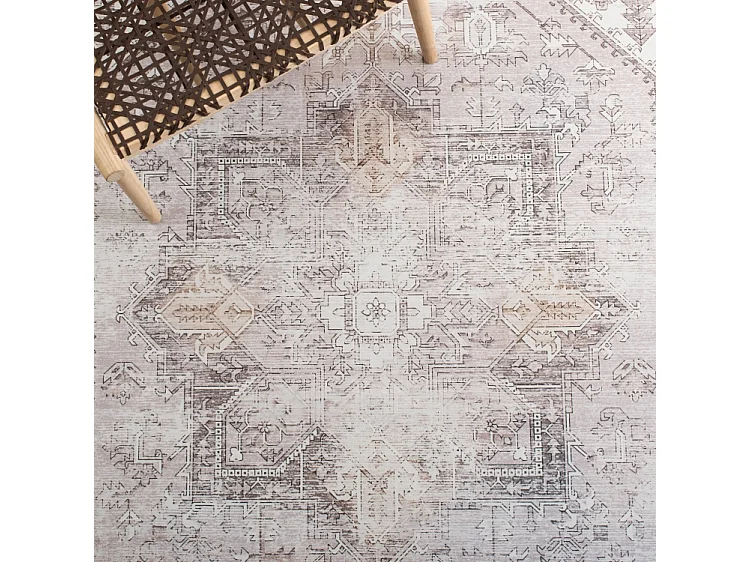 Tapis Beige/Gris 183 X 183 cm - Kushim