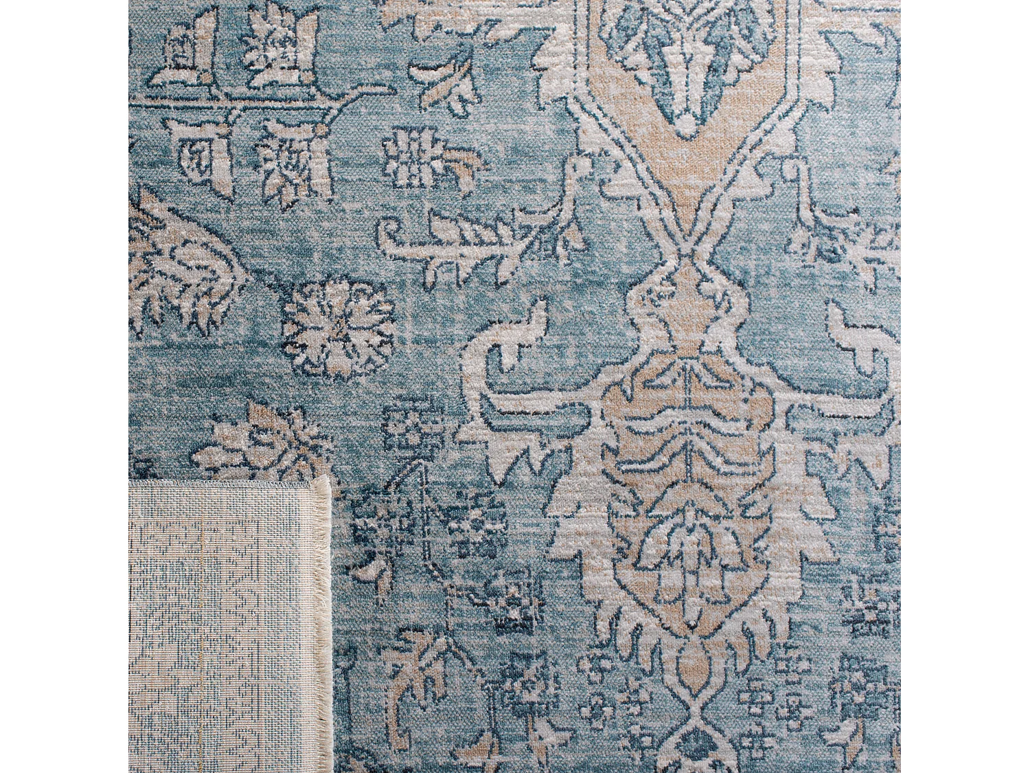 Tapis Bleu/Gris 91 X 152 cm - Saylor