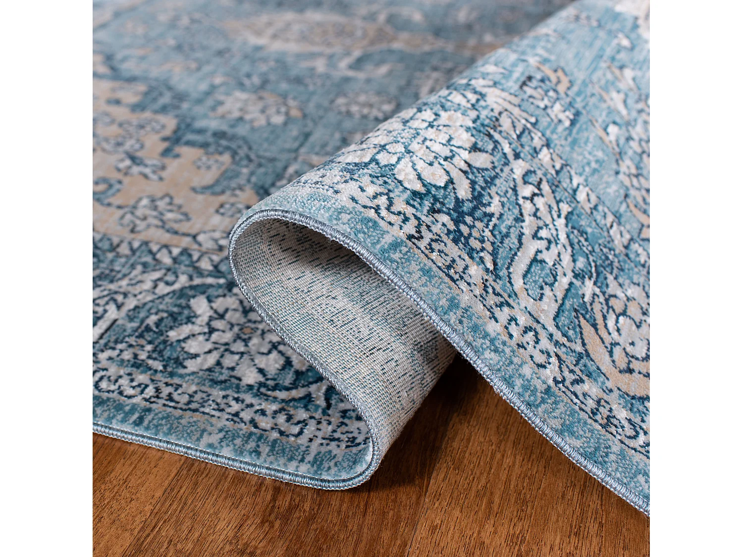 Tapis Bleu/Gris 91 X 152 cm - Saylor