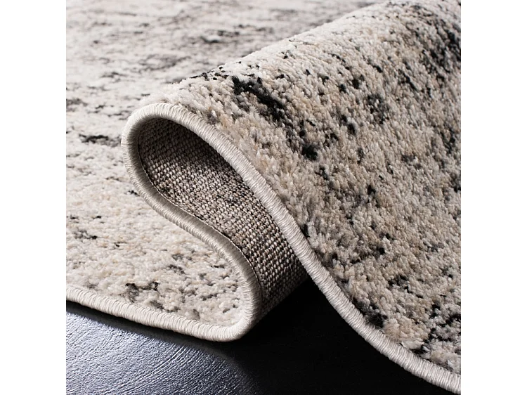 Tapis Argent/Noir 235 x 305 cm - Brianna
