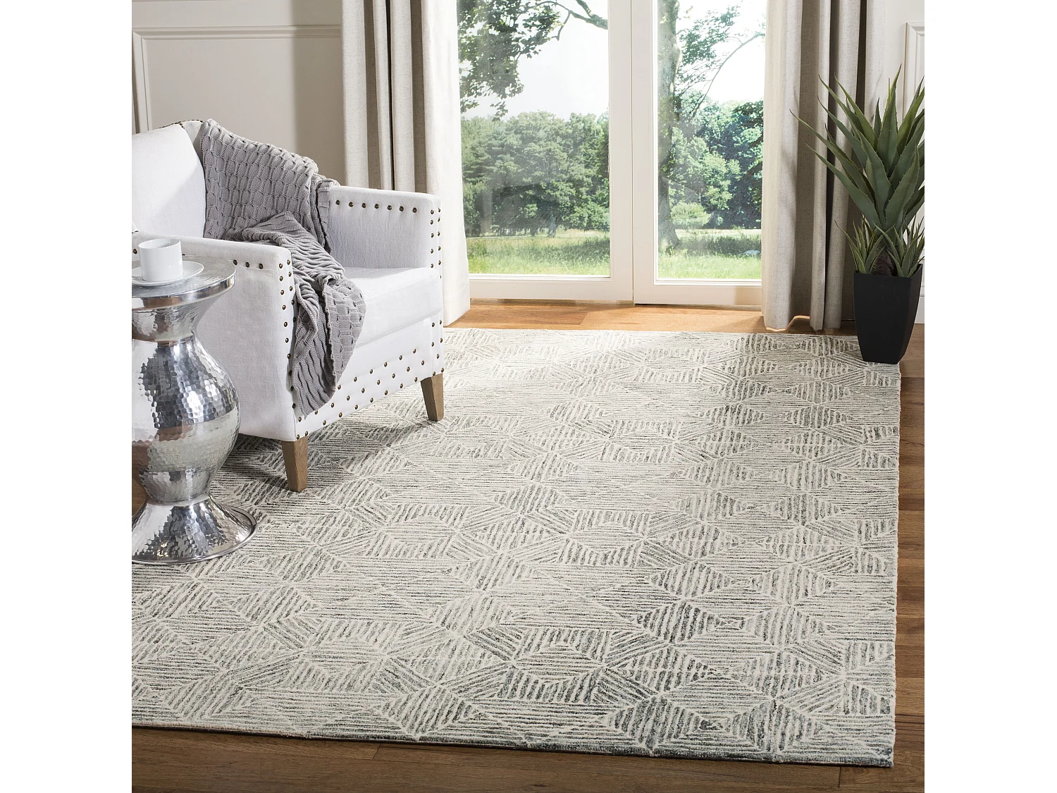 Tapis Vert/Ivoire 122 X 183 cm - Azure