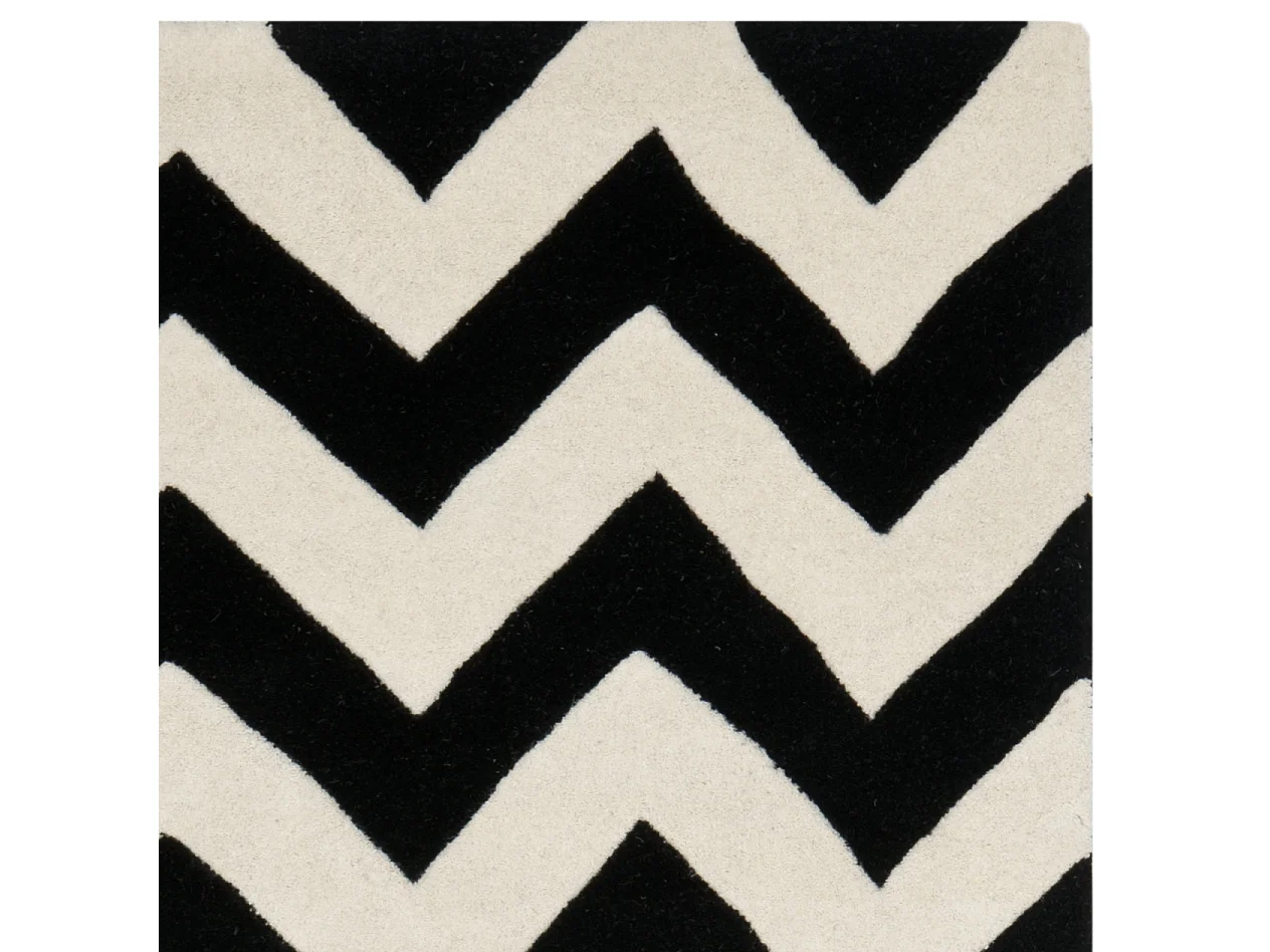 Tapis Neutre/Noir 122 X 183 cm - Anneliese