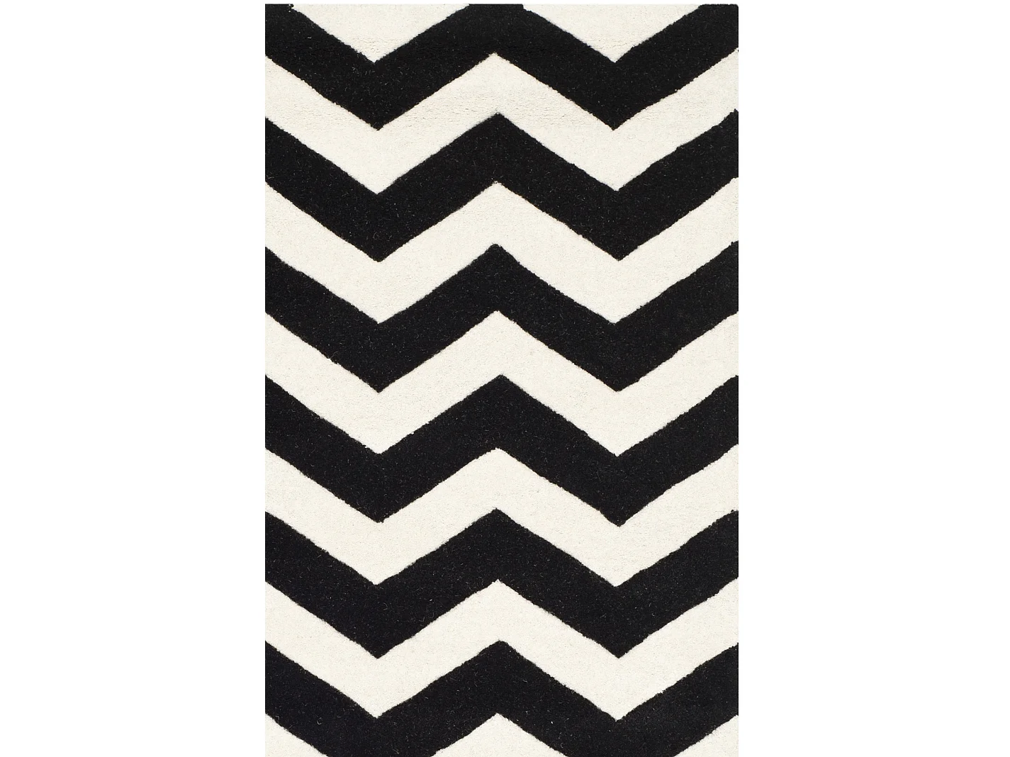 Tapis Neutre/Noir 122 X 183 cm - Anneliese
