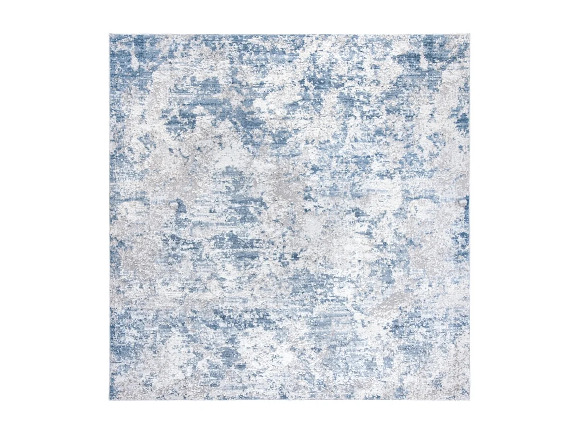 Tapis Gris/Bleu 91 X 91 cm - Rhiannon