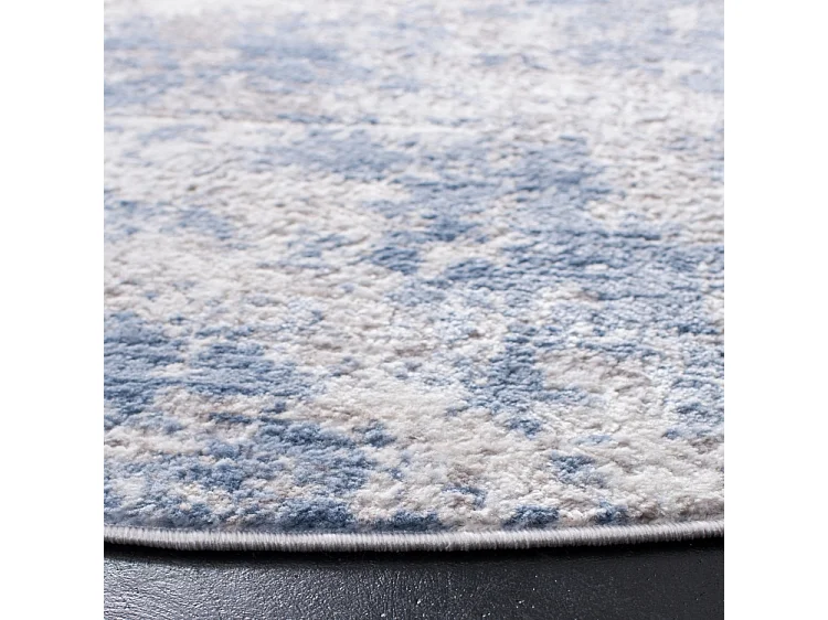 Tapis Gris/Bleu 91 X 91 cm - Rhiannon