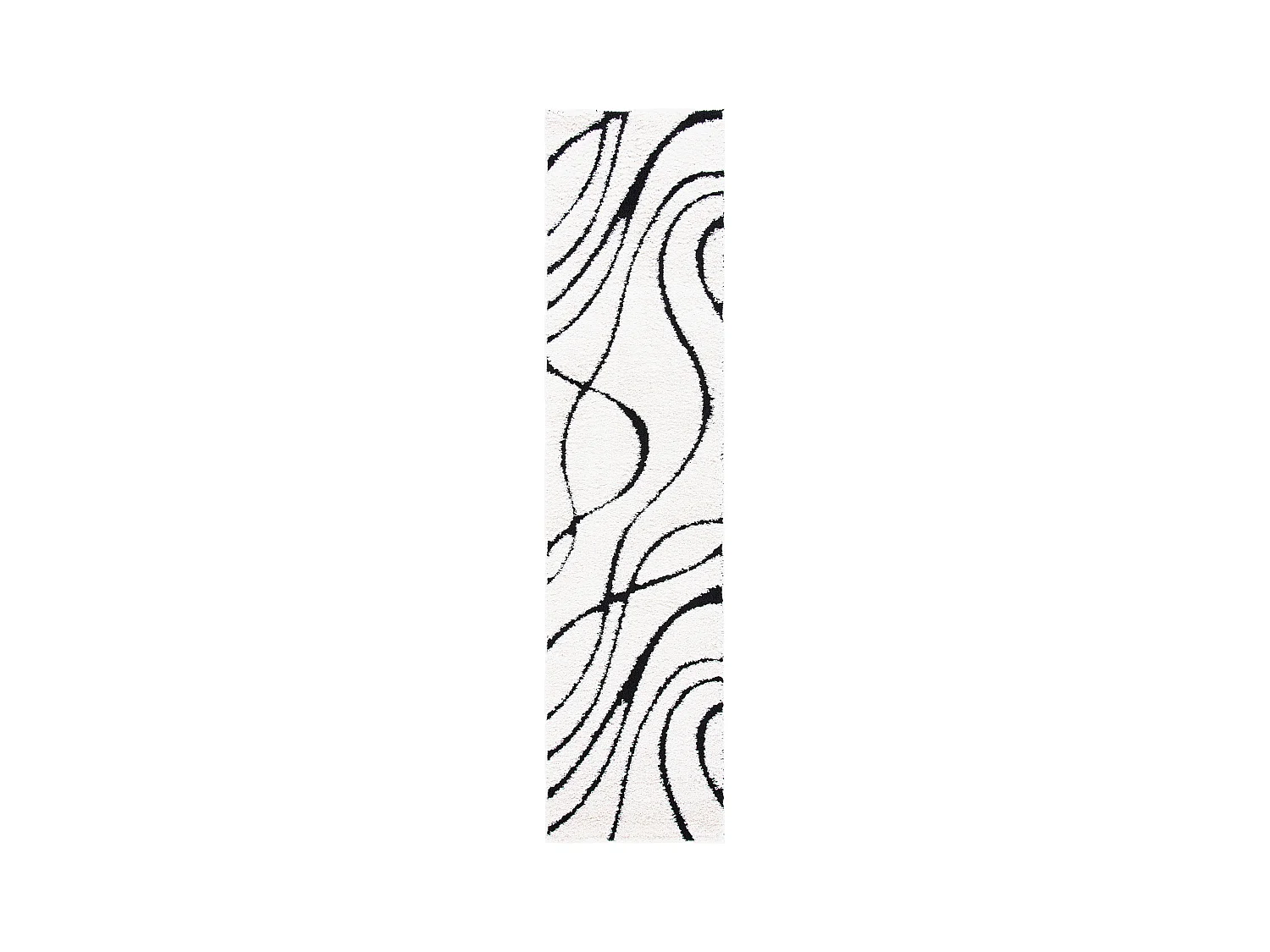 Tapis Ivoire/Noir 69 X 213 cm - Naples