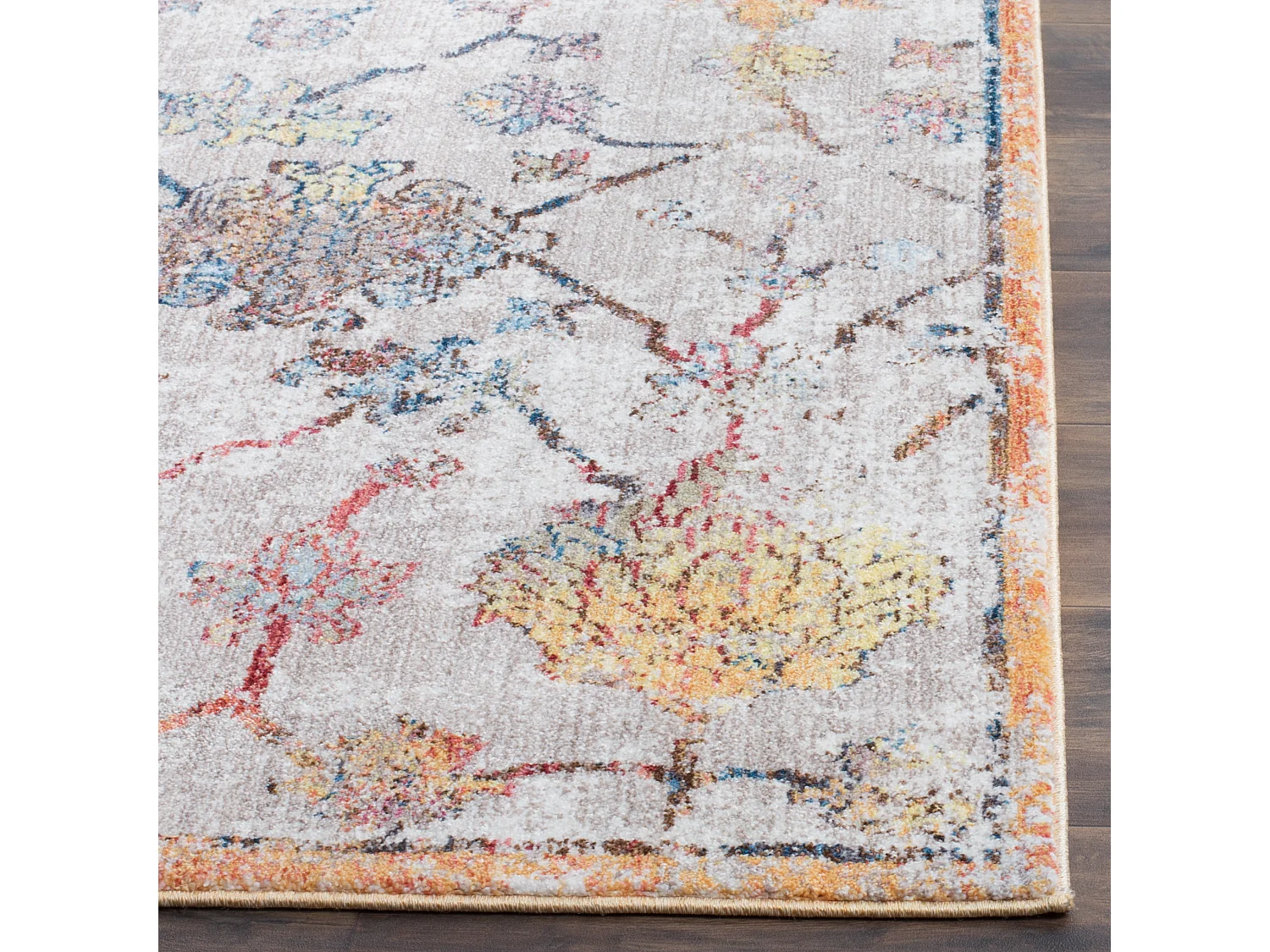 Tapis Gris/Orange 69 X 244 cm - Janella