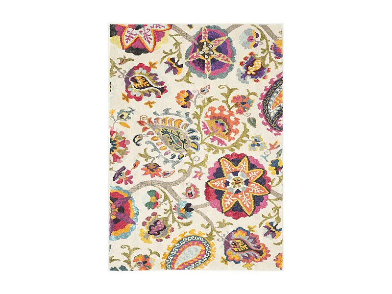 Tapis Neutre/Multicolore 122 X 170 cm - Maryellis