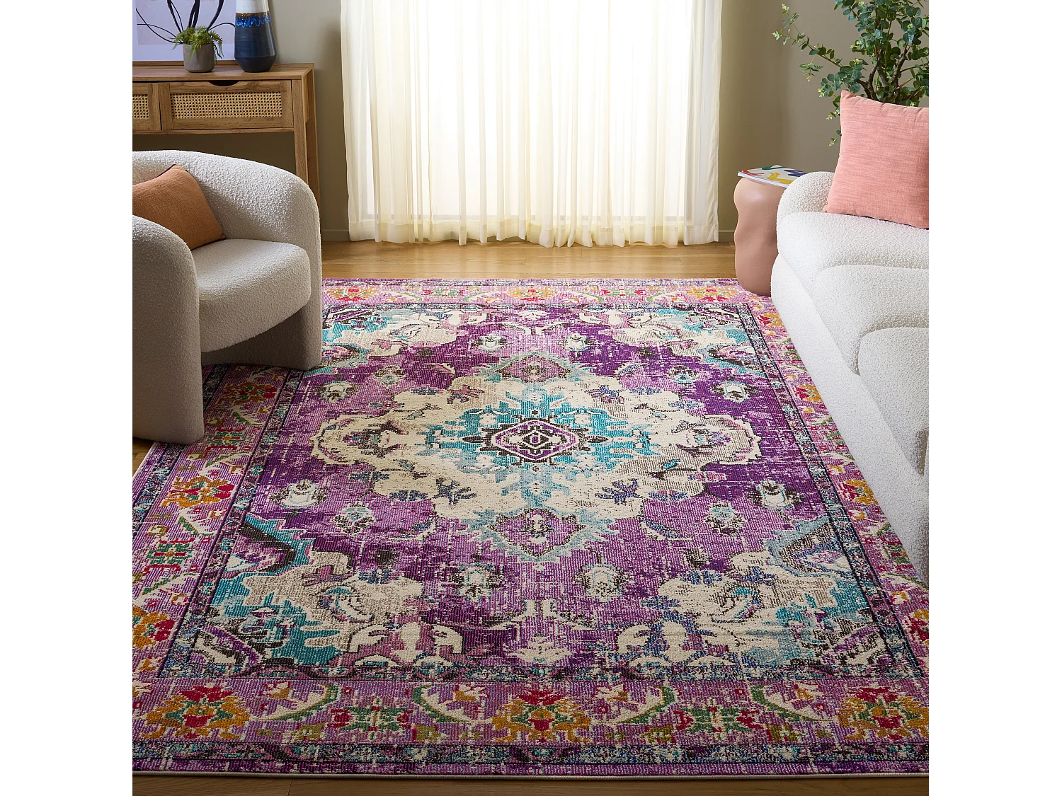 Tapis Violet/Bleu clair 235 x 335 cm - Milà