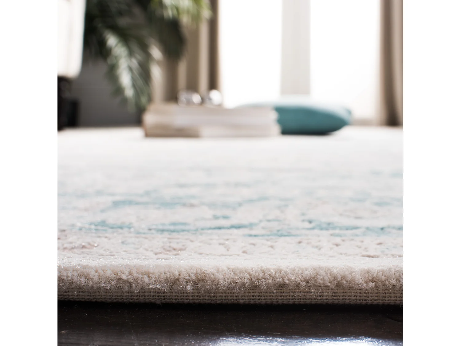 Tapis Bleu/Neutre 66 X 244 cm - Sera