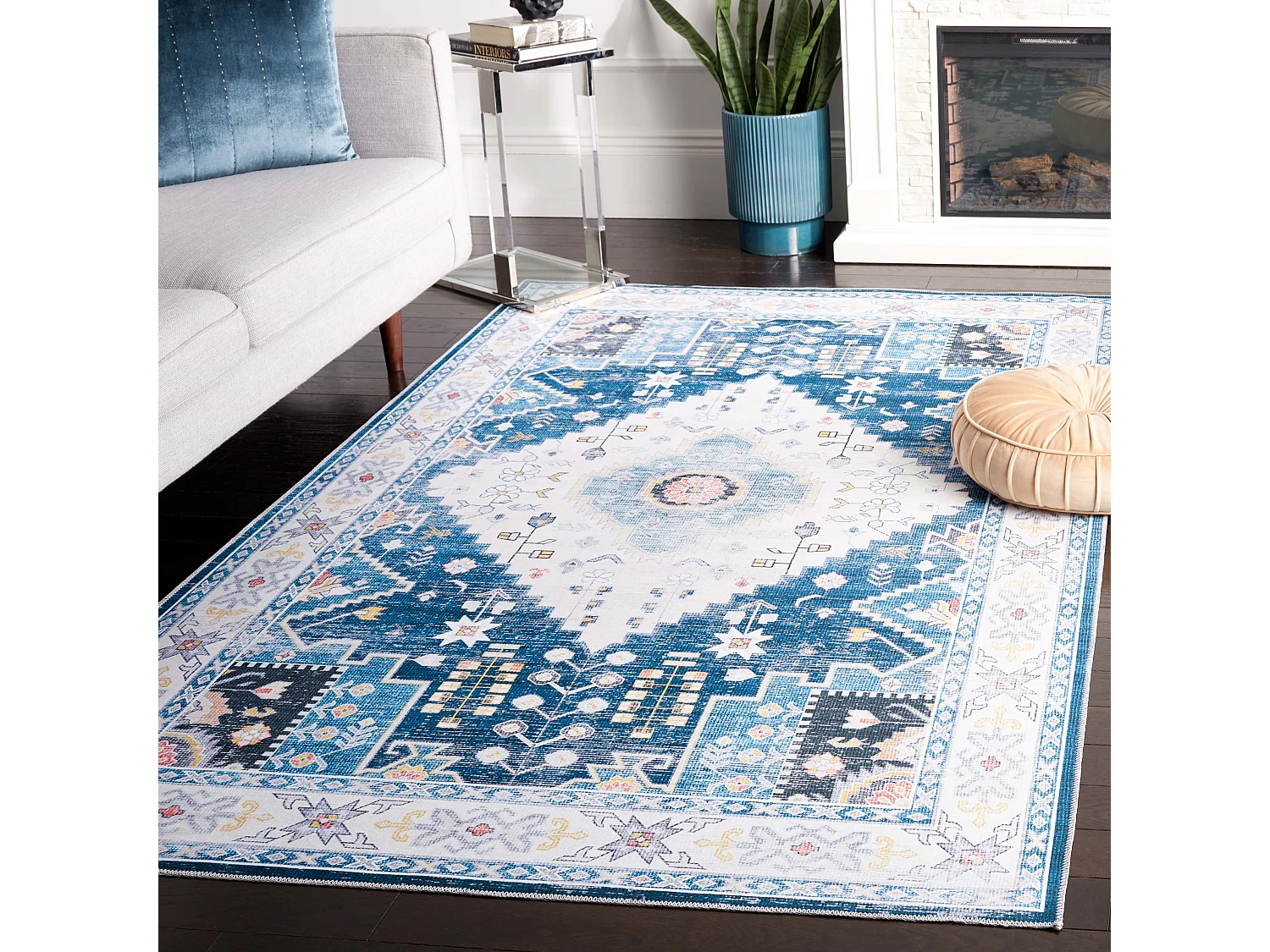 Tapis Marine/Ivoire 122 X 183 cm - Calypso